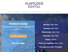 Tablet Screenshot of flintlockdental.com